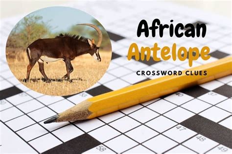 antelope variety crossword.